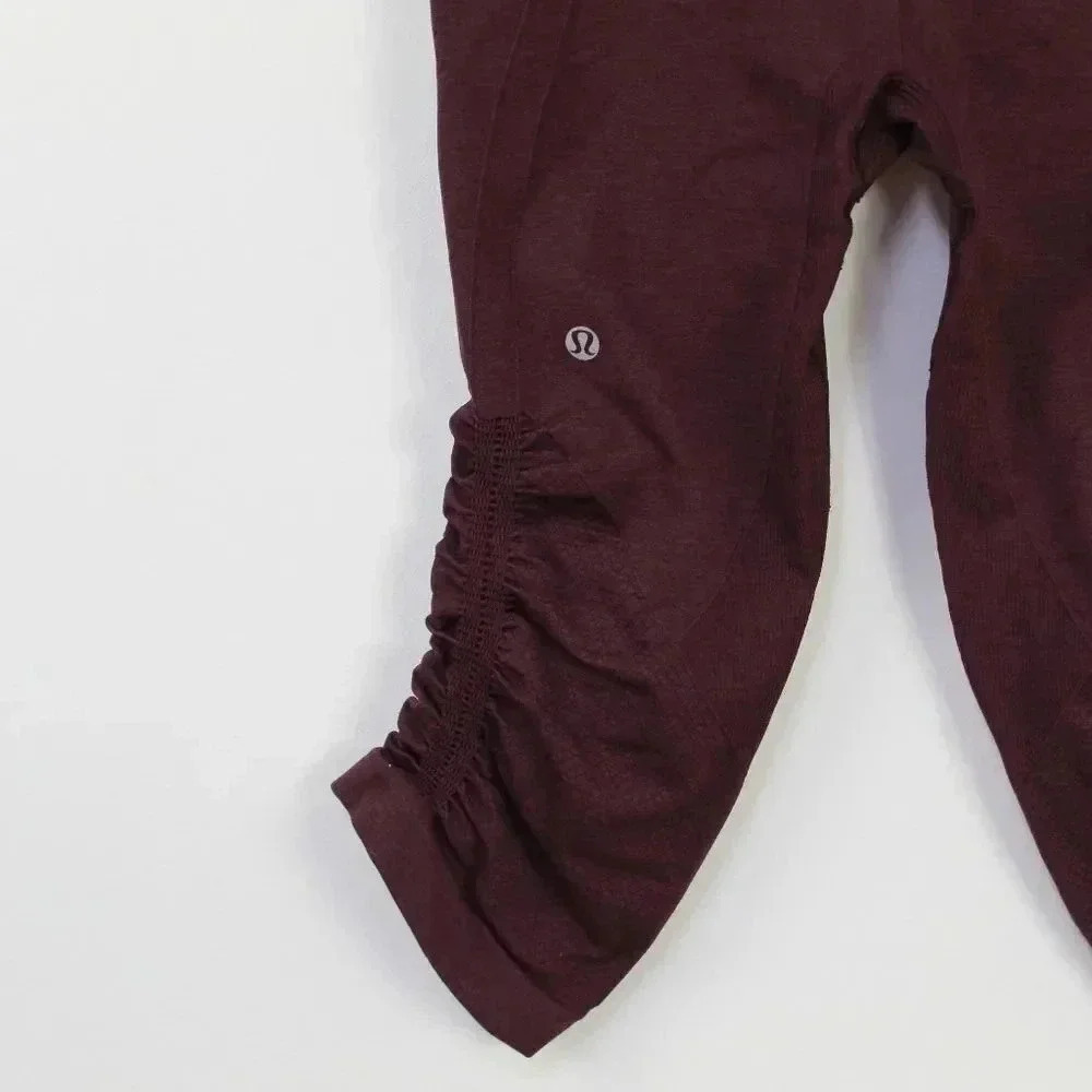 Lululemon in the flow crop Bordeaux 4 - Picture 5 of 15